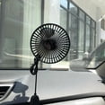 CEORPER 3 Speed Car Fan USB Fan 360° Rotatable Truck Lorry Caravan Car ...