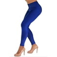 thumbnail image 2 of Gilbin Ultra Soft High Waist Leggings for Women-Many Colors -One Size & Plus Size (Royal Blue 1X-2X), 2 of 5