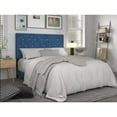 thumbnail image 4 of Home Design Concetta Twin Tufted Upholstered Adjustable Headboard, Blue, Velvet with Diamond Button Tufting, Modern Bedroom Furniture, 4 of 5