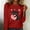 Red, variant on Christmas Sweatshirt for Women Meowy Christmas Pullover Cat Lover Xmas Tops Merry Catmas Sweater
