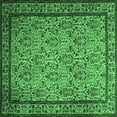 thumbnail image 1 of Ahgly Company Indoor Square Persian Emerald Green Traditional Area Rugs, 6' Square, 1 of 4