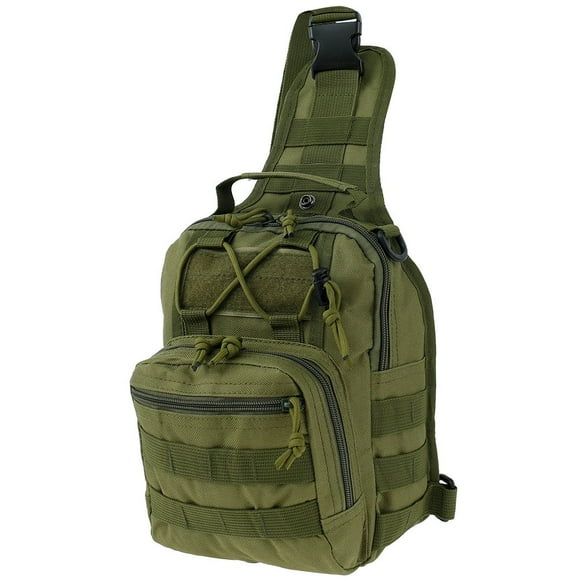 Chest Sling Bag Tactical Shoulder Backpack Crossbody Bag Waterproof Shoulder Chest Bag Military Sport Bag for Men Outdoor Running Travelling Camping Cycling