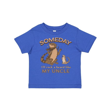 

Inktastic Someday I ll Rock a Beard Like My Uncle-Bearded Dragons Gift Toddler Boy or Toddler Girl T-Shirt