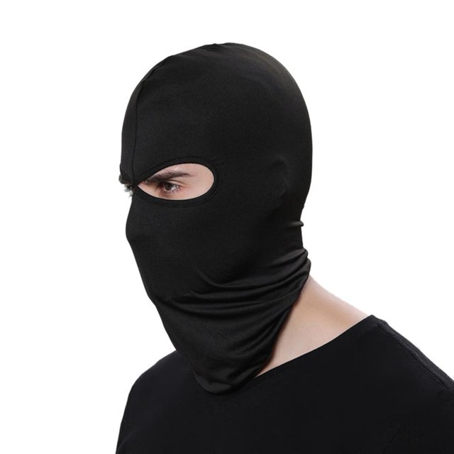 Máscaras CS de esquí de ciclismo ultrafinas de fondo de motocicleta de cara completa (negro) Ndcxsfigh Nuevos Originales