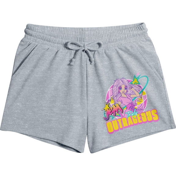 Jem And The Holograms Truly Outrageous Jem Women's Athletic Gray Lounge Shorts-Small