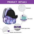 thumbnail image 4 of "Trendy Butterfly Floral Bookbag - Large School Backpack for Teens & Adults, Water-Resistant & Comfortable, Fashionable Gift", 4 of 6