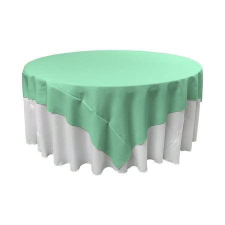 

LA Linen Polyester Poplin Square Tablecloth 72 by 72-Inch Mint