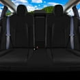 thumbnail image 5 of For 2017-2023 Tesla Model 3 FH Group Faux Leather Custom Fit Car Seat Covers  Black - Rear Set, 5 of 5