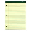 TOPS Double Docket Ruled Pads, Wide/Legal Rule, 8.5 x 11.75, Canary, 100 Sheets -TOP63378