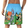 thumbnail image 2 of Characters Looney Tunes Men's Pajama Pants Sleepwear Lounge Shorts Bottoms Summer Daily Cozy Soft Ice Silk Pajama Shorts Lightweight Home Beach Shorts, 2 of 8