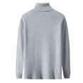 thumbnail image 2 of HaoXianJian Mens Mock Turtleneck Long Sleeve T-Shirts Solid Color Basic Slim Fitted Pullover Tees Casual Soft Comfort Big & Tall Shirts Casual T Shirts Lightweight Sweaters Size 2X 3X, 2 of 3