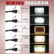 thumbnail image 5 of Pair 4inch x 6inch LED DRL Light Bulb Crystal Clear SeaLed Beam light lamp Headlight 6X4 Truck, 5 of 5