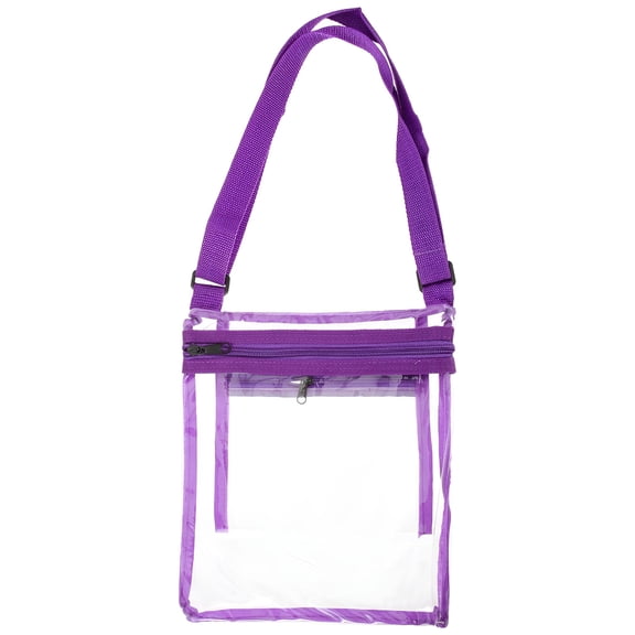 AOMRCOL Clear Purse Bag with Detachable Strap Perfect for Short Trips and Small Items Crossbody Bags for Women