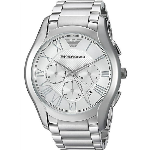 Emporio Armani Men's 45mm Steel Bracelet & Case Quartz Silver-Tone Dial Analog Watch AR11081