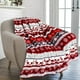 thumbnail image 2 of Christmas Reindeer Snowflakes Blanket Fleece Plush Throw Blankets Soft Cozy Warm Bedspread Shawl Bed Sofa Flannel Print Blanket, 2 of 4