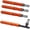 4pcs Orange Ferro Rods, variant on 4‑Pack Ferro Rod Fire Starter Sticks, Weather‑Resistant Flint Fire Striker for Camping Hiking Emergency Survival Use