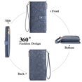 thumbnail image 5 of FALAN MULE Wallets for Women RFID Blocking Vegan Leather wristlet wallet Trifold Clutch Large Capacity Credit Card Holder, 5 of 7