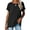 #2 Black, variant on SHIBEVER T Shirts for Women Tops Summer Casual Short Sleeve Tunic Tops for Women Loose Color Block T Shirts Side Slit Crew Neck Lady Tops Blouses Gray L