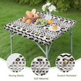 thumbnail image 4 of Decorative Floral Design Elastic Tablecloth with Stretch Fit for 36 Inch Square Tables, 4 of 6
