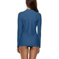 thumbnail image 7 of Charmo Womens Rash Guard Shirt Long Sleeve Raglan Sun Protection Swim Shirt Bathing Suit UPF 50, 7 of 7