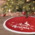 thumbnail image 4 of Xuniizn Christmas Tree Skirt Red Cloth Tree Skirts for Xmas Decor, Party Festive Merry Christmas Decorations for Home, 4 of 7