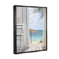 thumbnail image 3 of Stupell Industries Coastal Villa Porch Beach View Coastal Painting Black Floater Framed Art Print Wall Art, 3 of 6