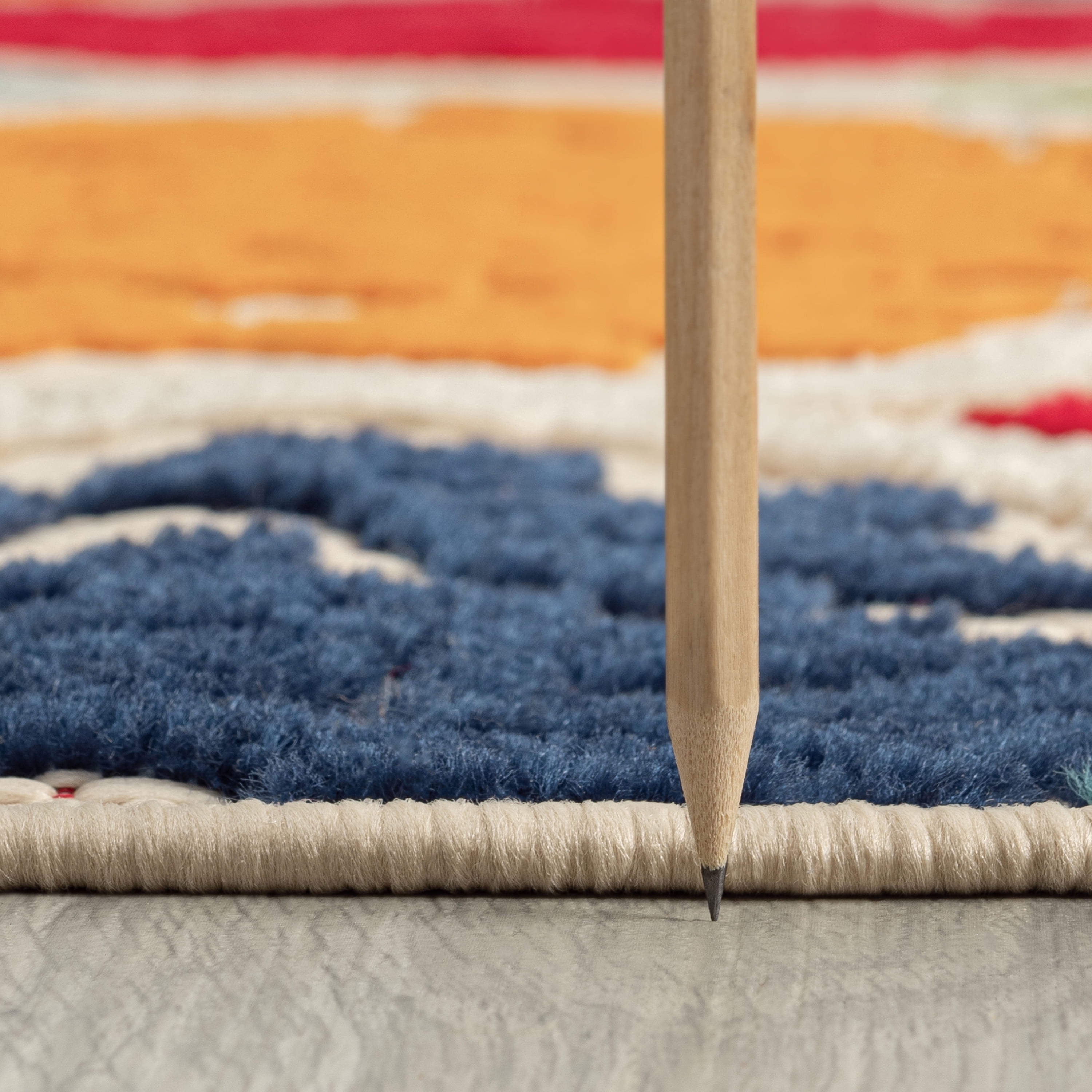 Oasis Modern Medallion Multicolor Polypropylene Indoor Outdoor Area Rug, 5'x7' Rectangle