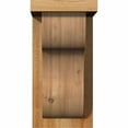 thumbnail image 2 of 6"W x 8"D x 12"H Carmel Rough Sawn Corbel w/Backplate, Western Red Cedar, 2 of 9
