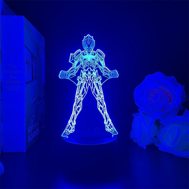 Luz nocturna Ultramans Noas 3D LED que cambia de color para niños