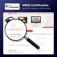 thumbnail image 2 of DisplayPort Cable UGREEN VESA Certified 8K 3.3ft Male to Male, 2 of 9