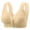 17#Complexion, variant on Qwertyu Daisy Bras for Older Women Front Closure No Wire Comfortable Convenient Buckle Bra Comfy Everyday Bra Beige 38