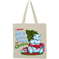 thumbnail image 3 of Inktastic I Wanna Hippopotamus for Christmas Cute Hippo Tote Bag, 3 of 5
