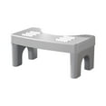thumbnail image 6 of Squatting Toilet Stool Foldable Bathroom Step Stool for Natural Posture Support Detachable Legs(White), 6 of 6