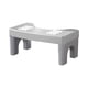 thumbnail image 2 of Taburete de inodoro para sentadillas | Taburete desmontable y apilable | Compatible con todos los inodoros | Patas plegables para ahorrar espacio | Blanco, gris o azul | 40 x 22 x 17 cm, 2 of 6