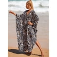 thumbnail image 5 of EDOLYNSA Plus Size Kaftan Dresses for Women Print Swimwear Cover up Beach Caftan Robe Maxi Loungewear, 5 of 6