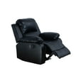 thumbnail image 2 of Life Style Furniture Odessa Black Faux Leather Reclining Chair, 2 of 2