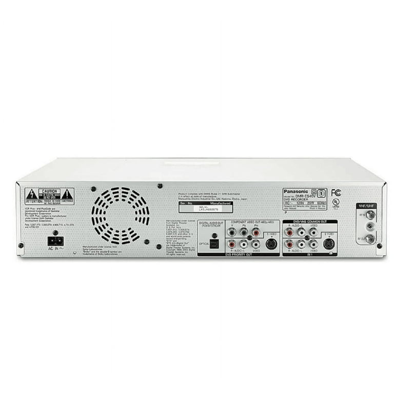 Panasonic VHS Player & DMR-ES40V DVD Recorder Combo (New