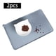 thumbnail image 4 of Alfombrilla de comida para perros, lavable, fácil de limpiar, alfombrilla impermeable para alimentación de mascotas, para gatitos, evita que el agua o Estilo fino gris Salvador Alfombrillas para gatos, 4 of 10