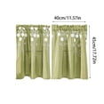 thumbnail image 3 of Deeceymbur Small Window Short Curtains Embroidered Semi Curtains Bedroom Door Curtains Light Blocking Decorative Valance, 3 of 6