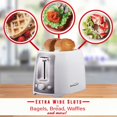 thumbnail image 4 of Brentwood 2-Slice Cool-Touch Toaster with Extra-Wide Slots (White and Stainless Steel), 4 of 31