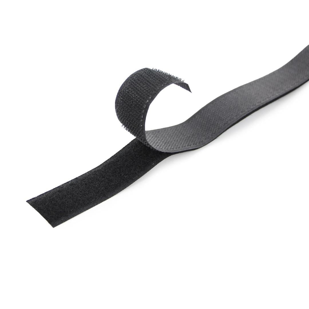 ESPRIT Hook and Loop Tape Sew-On – 25mm x 1m (1" x 39") – Black, 25 mm x 1 m