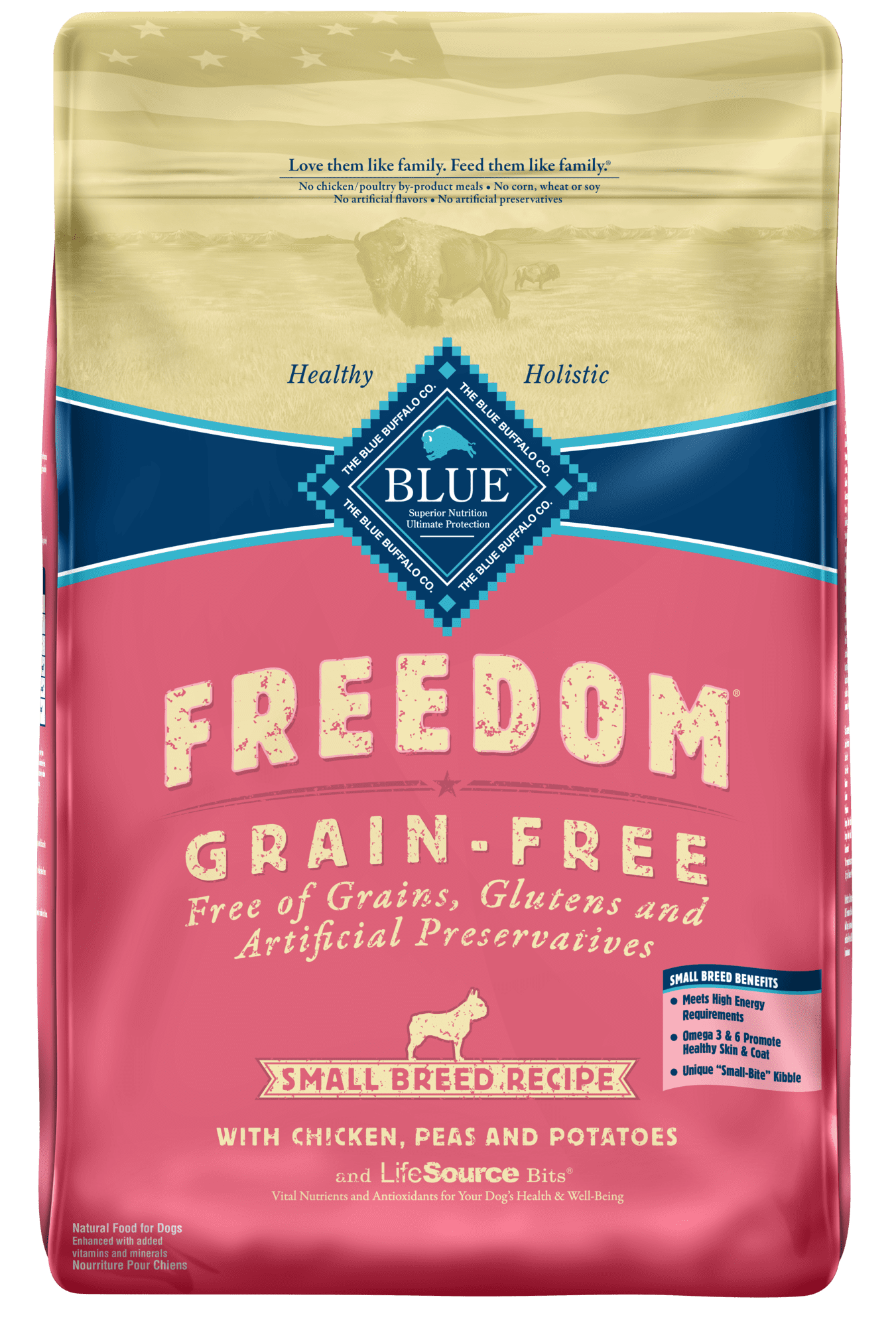 Blue Buffalo Freedom Grain Free Natural Adult Small Breed Dry Dog Food