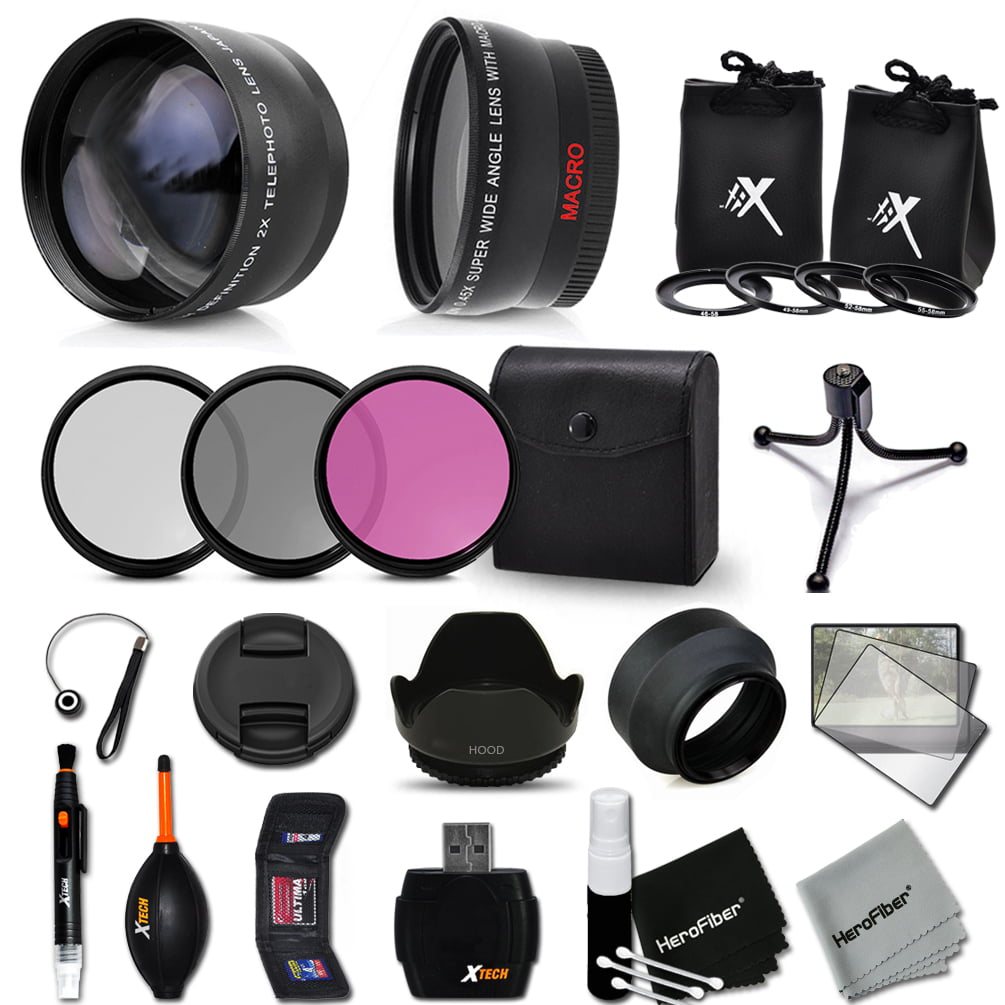 Nikon D5500 D5300 D5200 Digital SLR Camera Everything You Need Accessory Kit 52m 