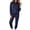 Navy, variant on HAiming Womens Sweatsuits Sets 2 Piece Outfits Long Sleeve Hooded Sweatshirts Sweatpants Workout Clothes with Pockets