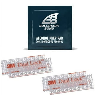 CANOPUS EZ Pass Mounting Strips: Ezpass Tag Holder, Peel-and-Stick Strips  (4 Sets - 8 pcs) with Alcohol Prep Pad (2 Pieces) - (Pack of 2) 