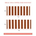 thumbnail image 6 of Burnt Orange Stripe Yoga Towel for Hot Yoga Non Slip, Farmhouse Striped Abstract Art Yoga Mat Towel Absorbent Yoga Sweat Towels Microfiber Hot Yoga Blanket for Bikram Pilates 26"x74", 6 of 7