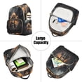 thumbnail image 5 of Lion Motorcycle Fire Travel Laptop Backpack Casual Daypack Lightweight Bookbag Compartment for Business, 5 of 7