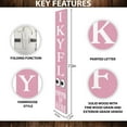 thumbnail image 2 of TX USA 72-Inch Everyday Humor IKYFL Porch Sign  Rustic Farmhouse Outdoor Entryway Display  Front Door Wall Decor  Pink, 2 of 6