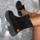 thumbnail image 5 of Zapatos de mujer grandes, de invierno, nuevos, cálidos, con cremallera, botas de nieve, zapatillas para correr, botas vaqueras., 5 of 6
