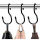 thumbnail image 2 of Paquete de 15 perchas para bolsos de armario, ganchos para colgar bolsos con diseño único de giro, ganchos organizadores para bolsos de armario, ganchos grandes en forma de S para colgar bolsos Pur, 2 of 3